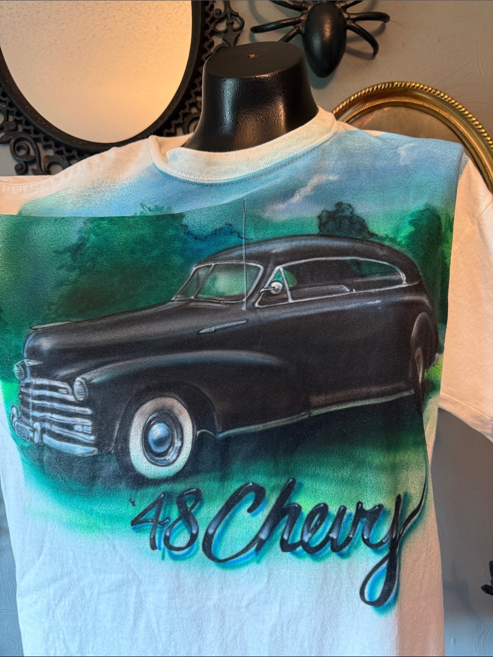 Vintage '48 Chevy Graphic White T-Shirt